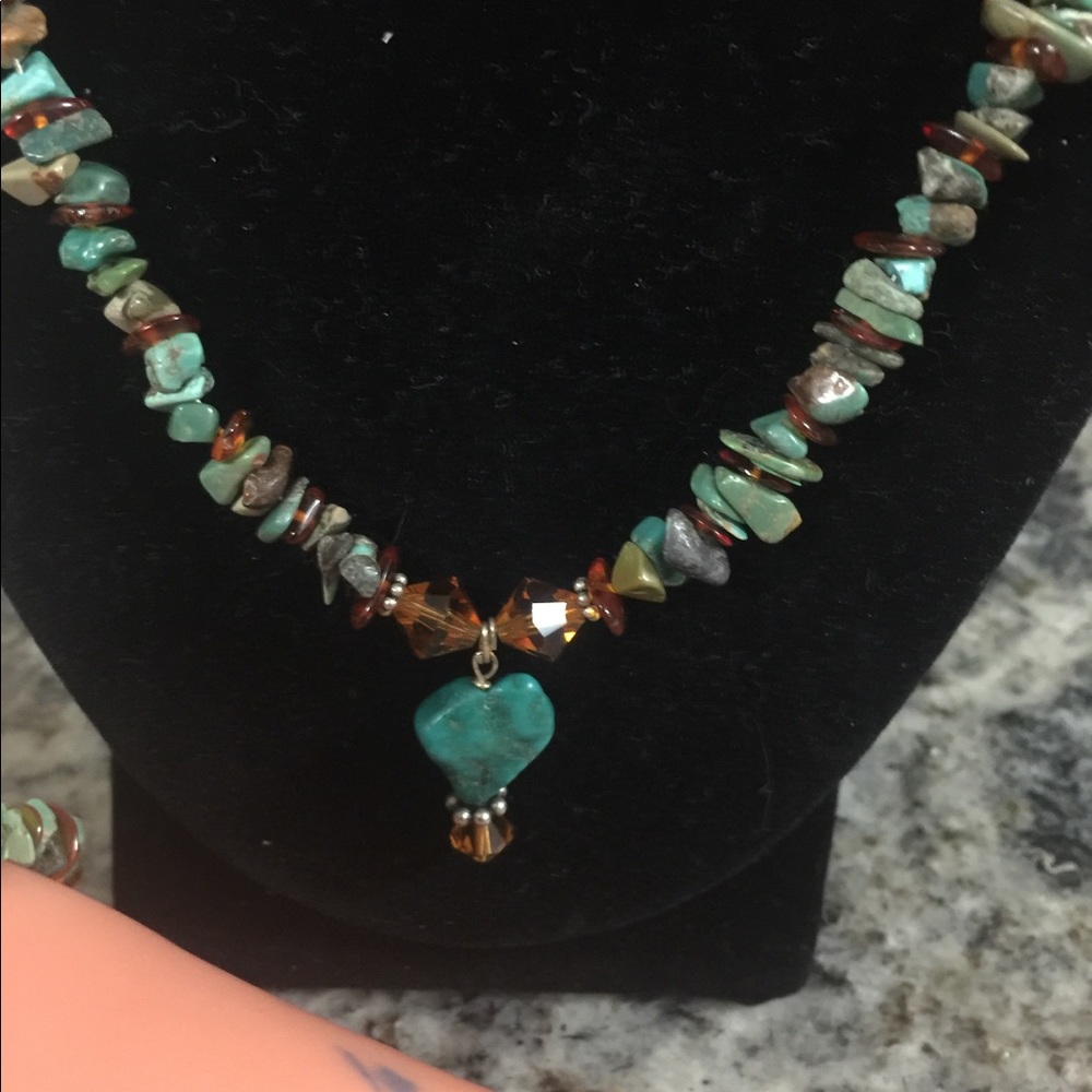 Beaded necklace set